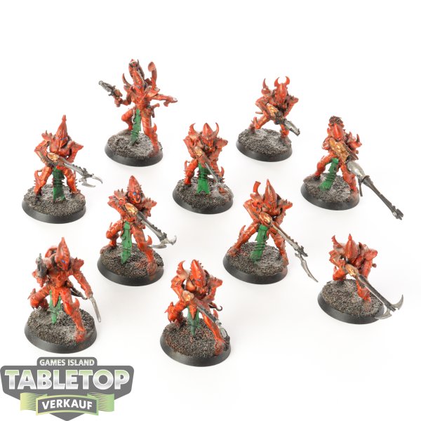 Drukhari - 10 x Kabalite Warriors - teilweise bemalt