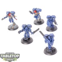 Space Marines - 5 x Assault Squad - teilweise bemalt