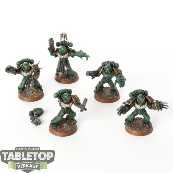 Dark Angels - 5 Veterans Eigenbau - bemalt