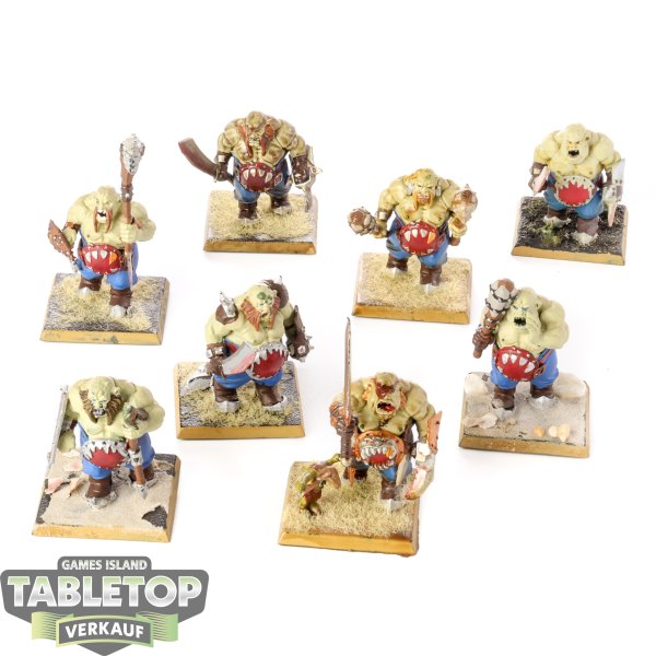 Ogre Kingdoms - 8 x Ogor Gluttons - teilweise bemalt