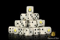 Baron of Dice - Flaming Book 16mm Round Corner Dice (25)