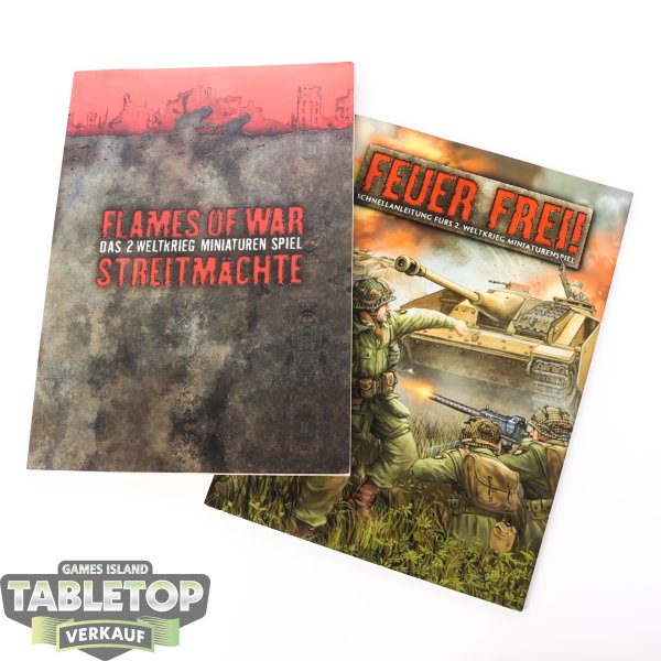Flames of War - Streitmächtebuch & Feuer Frei - deutsch