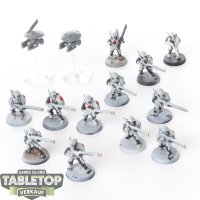 Tau Empire - 12 x Fire Warriors klassisch - teilweise bemalt