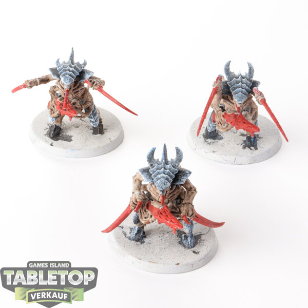 Tyraniden - 3 - Tyranid Warriors - bemalt