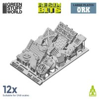 Green Stuff World - 3D printed set - Large Ork plates