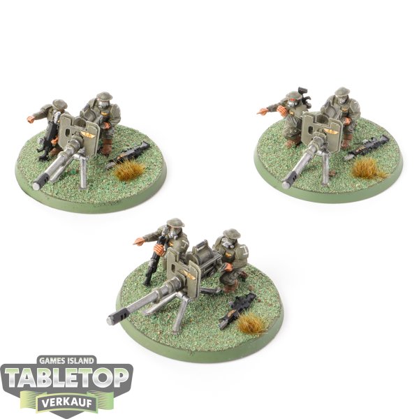 Astra Militarum - 3 x Heavy Weapons Squad klassisch - bemalt