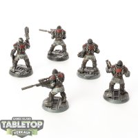 Necromunda - 5 - Palanite Enforcer Patrol - gut bemalt