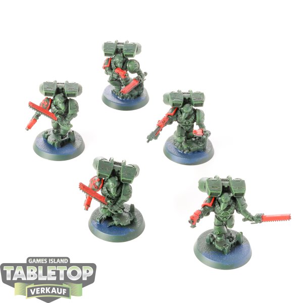 Dark Angels - 5 Assault Squad - bemalt