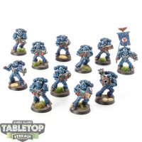 Space Marines - 11 Tactical Squad - gut bemalt