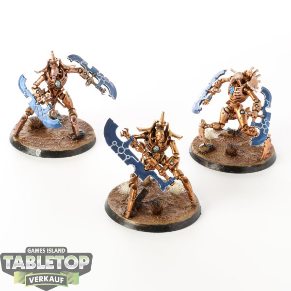 Necrons - 3 Skorpekh Destroyers - bemalt