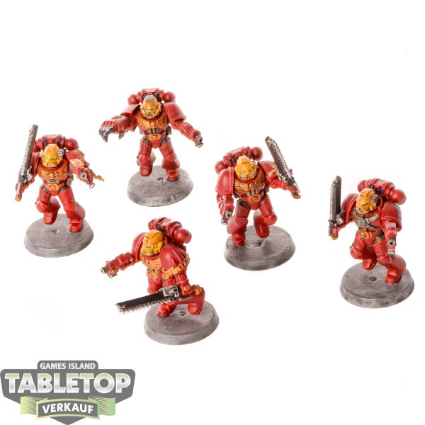 Blood Angels - 5 x Assault Squad klassisch - bemalt