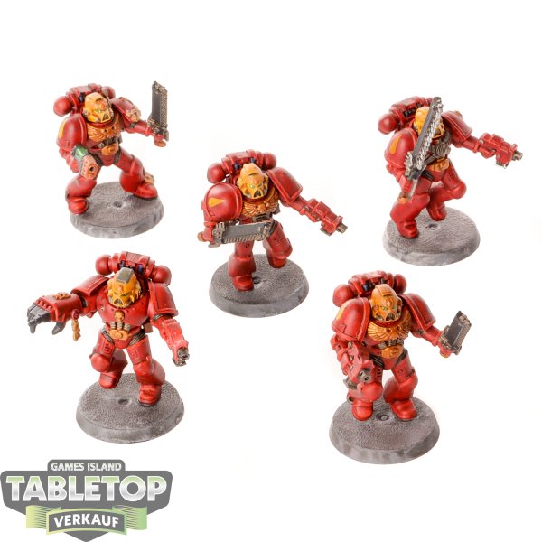 Blood Angels - 5 x Assault Squad klassisch - bemalt