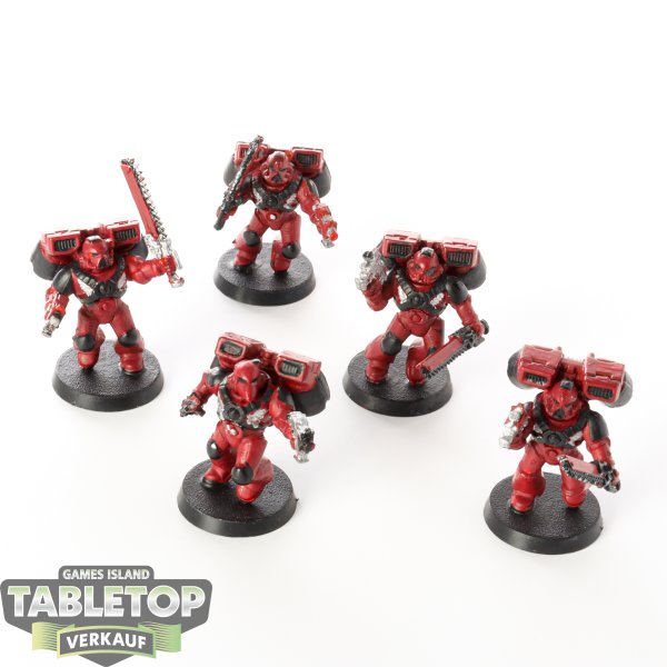 Space Marines - 5 Assault Squad - bemalt