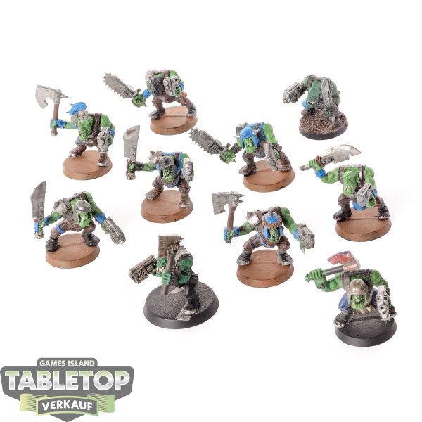 Orks - 10 - Boyz - teilweise bemalt