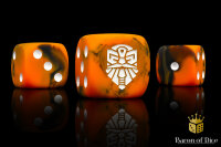 Baron of Dice - Hearth Fire 16mm Round Corner Dice (25)