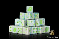 Baron of Dice - Hydra: White Shadow 16mm Square Corner...