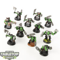 Orks - 11 x Ork Boyz klassisch - teilweise bemalt