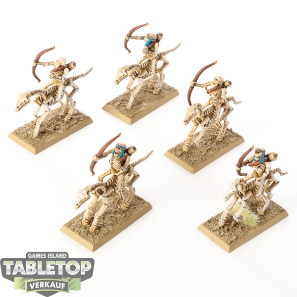 Tomb Kings of Khemri - 8 Skeleton Horsemen - gut bemalt