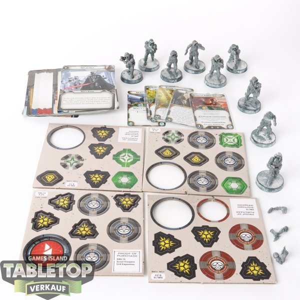 Galaktisches Imperium - 9 Scout Troopers - teilweise bemalt