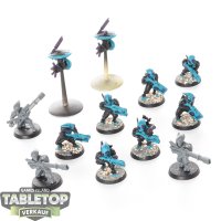 Tau Empire - 10 x Pathfinder Team - teilweise bemalt