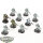 Astra Militarum - 10 x Cadian Shock Troops klassisch - teilweise bemalt