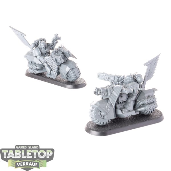 Space Marines - 2 Bikes - unbemalt