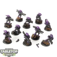 Tau Empire - 10 x Pathfinder Team - teilweise bemalt