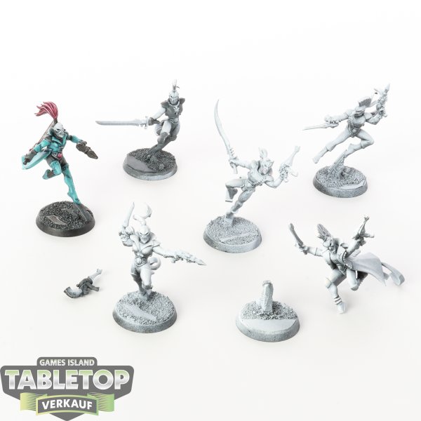 Harlequins - 6 x Harlequin Troupe - teilweise bemalt