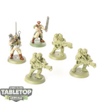 Astra Militarum - 5 x Command Squad klassisch - teilweise...