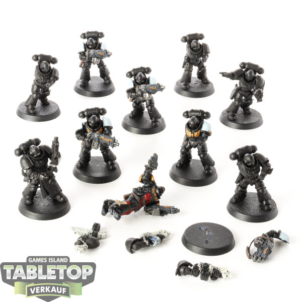 Black Templars - 10 x Primaris Intercessors - teilweise bemalt