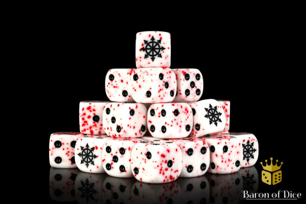 Baron of Dice - Blood Sacrifice 16mm Round Corner Dice (25)