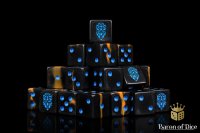Baron of Dice - Molten Lava 16mm Square Corner Dice (25)