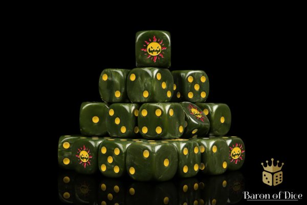 Baron of Dice - Sneaky Suns 16mm Round Corner Dice (25)