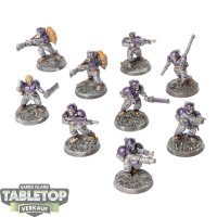 Astra Militarum - 9 - Cadian Shock Troops (Classic) - bemalt