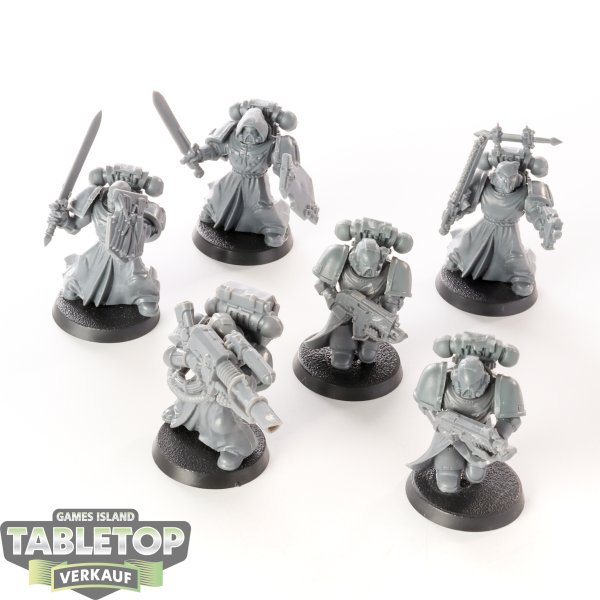 Dark Angels - 6 x Company Veterans - unbemalt