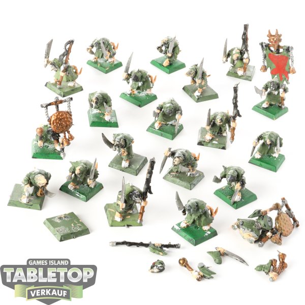 Skaven - 20 Plague Monks - teilweise bemalt