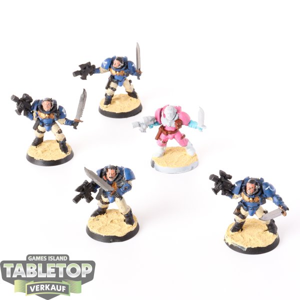 Space Marines - 5 Scouts - teilweise bemalt