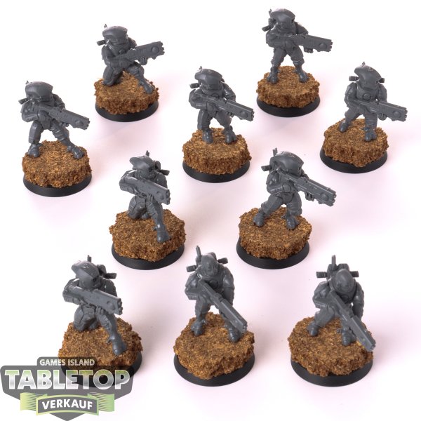 Tau Empire - 10 - Fire Warriors - unbemalt