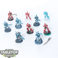 Drukhari - 10x Kabalite Warriors - teilweise bemalt