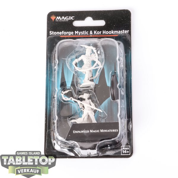 Sonstige - Magic the Gathering Unpainted Miniatures - Stoneforge Mystic & Kor Hookmaster - Originalverpackt / Neu