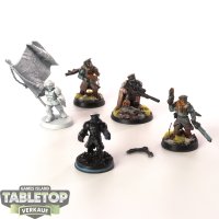 Astra Militarum - 5x Cadian Command Squad - klassisch -...