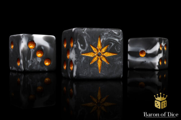 Baron of Dice - Chosen of Anarchy 16mm Square Corner Dice (25)