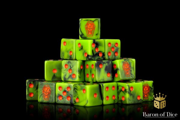 Baron of Dice - Reanimating Machines 16mm Square Corner Dice (25)