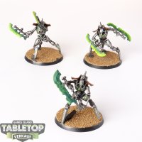 Necrons - 3x Skorpekh Destroyers - bemalt