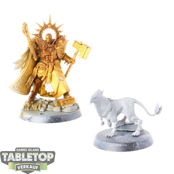 Stormcast Eternals - Lord Imperatant & Gryphhund - teilweise bemalt