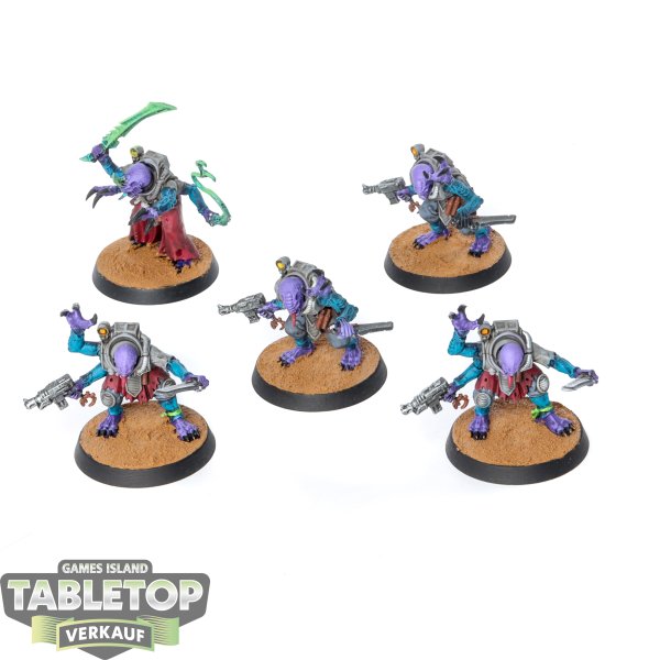 Genestealer Cults - 5 Acolyte Hybrids - bemalt