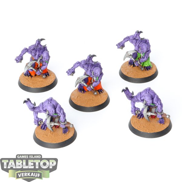 Genestealer Cults - 5 Aberrants - bemalt