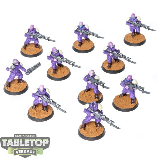 Genestealer Cults - 10 Brood Brothers - bemalt