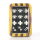 Baron of Dice - Black/Green with White Skirmish Set 16mm Square Corner Dice (12)