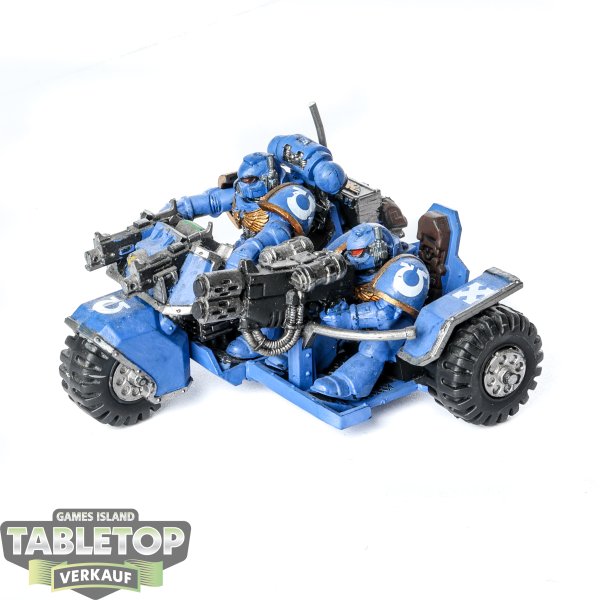 Ultramarines - Attack Bike klassisch - bemalt